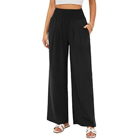 Famulily Women's Summer Linen Trousers Cover