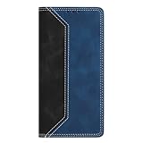 Cover per Google Pixel 5a 5G Custodia a Portafoglio,Semplice Stile Libro Flip Cover Pelle PU con Porta Carte,Supporto Integrato,Antiurto Antipolvere Custodia per Google Pixel 5a 5G,Nero/Blu Navy