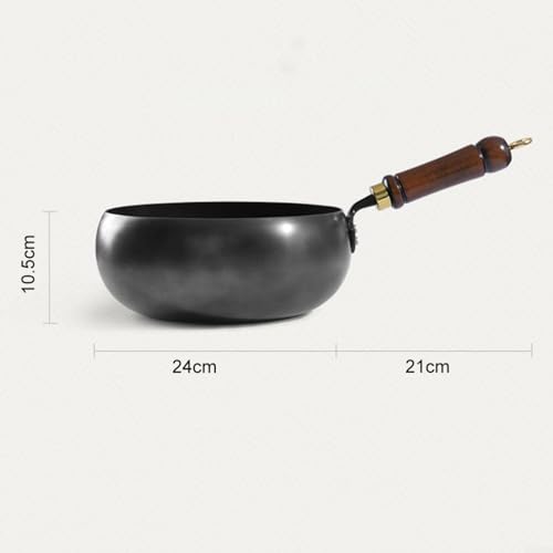 Wok en fer forgé traditionnel grande casserole induction pour sauter - 5