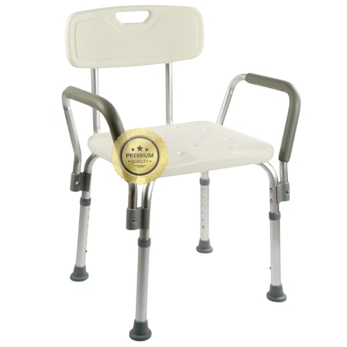 OrtoPrime Sedia da Doccia per Anziani con Schienale Rimovibile –