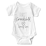 listery First Grandchild Coming Bodysuit grandparents baby pregnancy announcement for grandparents 3 Monthes Bodysuit