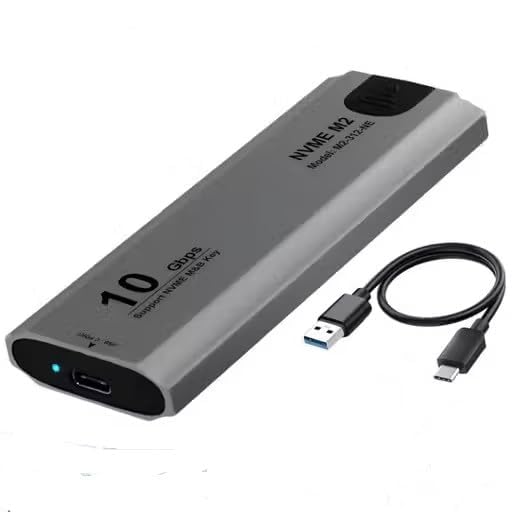 M.2 NVMe SSD Enclosure, USB 3.1 Gen2 Type-C, 10 Gbps, Supports M-Key and B+M Key, Tool-Free, up to 2TB-image-36