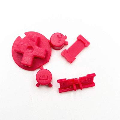 Image of Plastic Power ON Off Buttons Keypads Replacement for Gameboy Color GBC Button A B Control Button D Pads (Red)