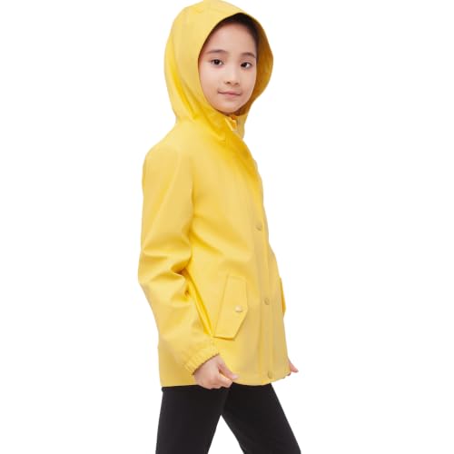 Image of Rokka&Rolla Girls' Waterproof Rubber Raincoat for Little Girls 2T-12