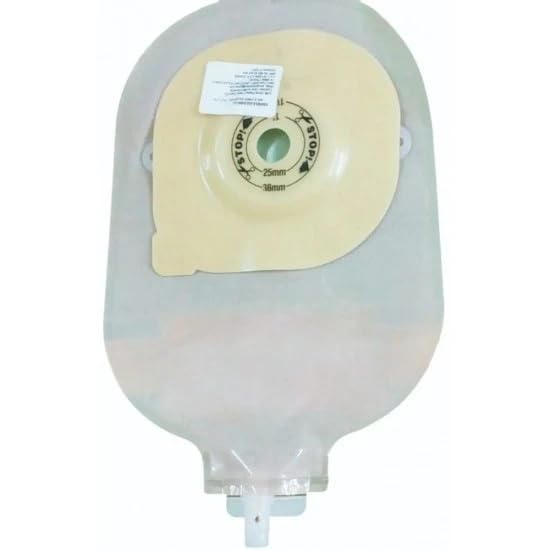 colmed - hollister 29301 moderma flex urostomy pouch transparent convex (pack of 3)