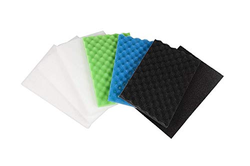 Ltwhome Value Pack Of Large Diy Poly Coarse Fine Foam Filter Pads Set For Aquarium Pond(Pack Of 7) #TOP3