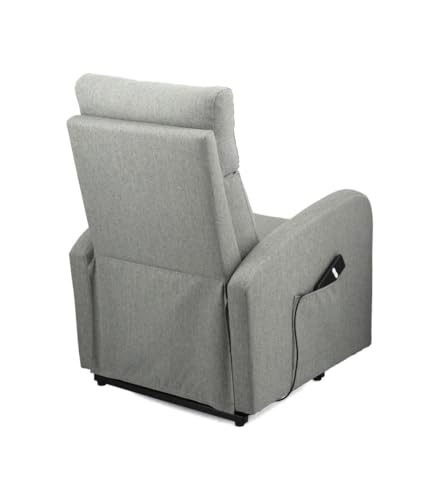 SWEET SOFA® Sillón Reclinable eléctrico Luna con Sistema Power Lift, Sillón Relax para Adultos, Elevador de Asistencia, Ajuste de Inclinación Automático, Confort y Estilo para el Hogar en Color Gris - imagen 8
