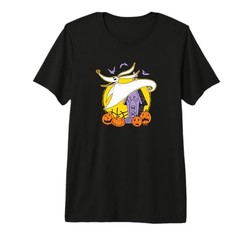 T-shirt Nightmare before Christmas Zero vêtement coton col rond pour homme et femme
