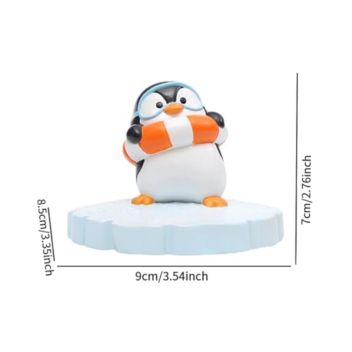 Figurine de pingouin en résine pour décoration de jardin extérieur - 4
