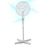 Belaco 16 Inch Pedestal Fan with Oscillation, Adjustable Height, Quiet Powerful Cooling Airflow, 45W