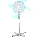Belaco 16 Inch Pedestal Fan with Oscillation, Adjustable Height, Quiet Powerful Cooling Airflow, 45W