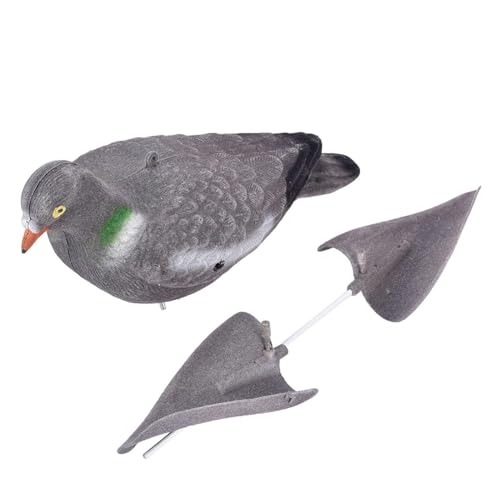 Señuelos de paloma para caza, decoración de jardín de animales artificiales, señuelos de caza de palomas activados por el viento para patio, barco, muelle, viñedo, huerto, jardín al aire libre