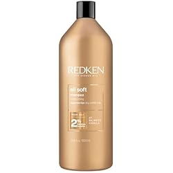 Redken All Soft Shampoo - Moisturizes & Hydrates Dry Hair, Softens & Adds Shine, With Argan Oil, Safe For Color-Treated Hair