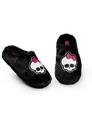 DESIGN ACCATTIVANTE CON TESCHIO DEI CARTONI ANIMATI - Caratterizzate da un vivace teschio dei cartoni animati con un fiocco, queste pantofole aggiungono un elemento giocoso al tuo abbigliamento da casa, assicurandoti di distinguerti mentre ti rilassi in casa.
