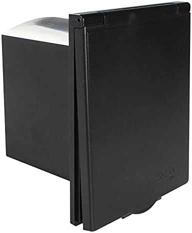 Black Exterior Shower Box Kit for Caravan RV Boat Motorhome(Only Shower Box)