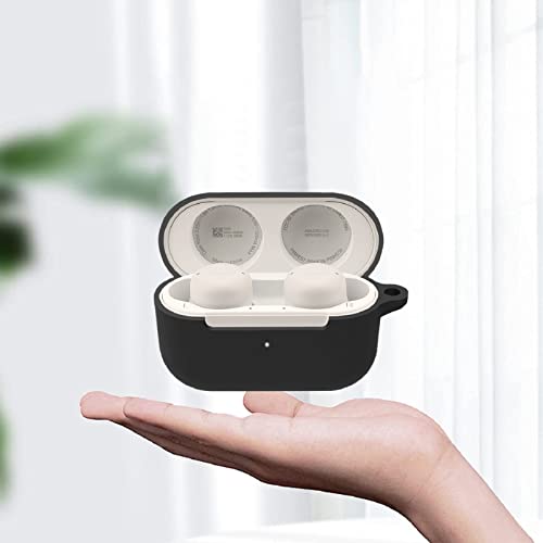 Funda para Echo Buds 2,Carcasa de Silicona Resistente a los Golpes Suave y Flexible,Negro