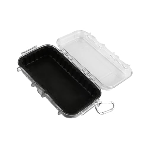 Menolana Waterproof Shockproof Box Airtight Carry Box Versatile Equipment Storage Container Camping Storage Box for Water Sports Trips, Black