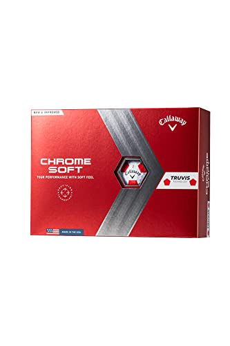 キャロウェイ CHROME SOFT TRUVIS ボール 2022年モデル [ホワイト/レッド]