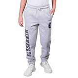Ultra Game Youth NBA Official Super Soft Game Day Jogger Sweatpants, Minnesota Timberwolves, Heather Gray, 5-6