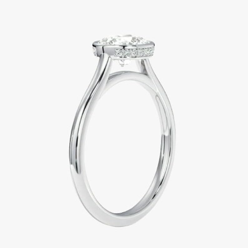 Bague solitaire moissanite en argent 925 étincelante et raffinée - 4