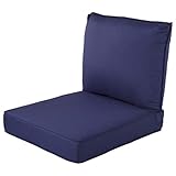 Quality Outdoor Living 29-NV23SB 29-NV02SB All-Weather Deep Seating Chair Cushion, 23x26, Navy