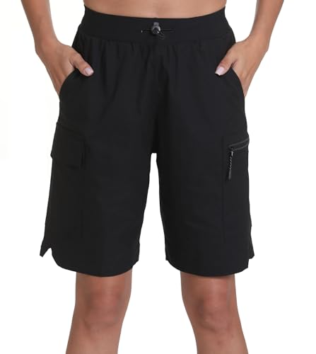 Rrosseyz Women's Hiking Cargo Shorts with Pockets Quick Dry Athletic Gym for Women Exercise Lounge3