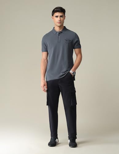 Image of U.S. Polo ASSN. Printed Polo T Shirts for Men - 100% Cotton, Half Sleeves Mens Tshirt