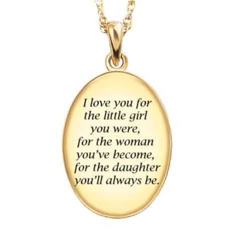 The Danbury Mint My Daughter Pendants #11624