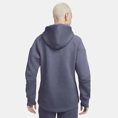 Nike Sportswear Tech Fleece Windrunner Women's Full-Zip Hoodie (FB8338-003, Light Carbon/Black) Size X-Small - Image 3