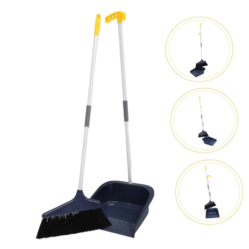 NOLITOY Besen und Kehrschaufel Set mit Stabilem Kehrblech Langem Ergonomischem Griff Weichen Borsten für Effektive Bodenreinigung Holz Fliesen und Langlebiges und Praktisches – Bild 4