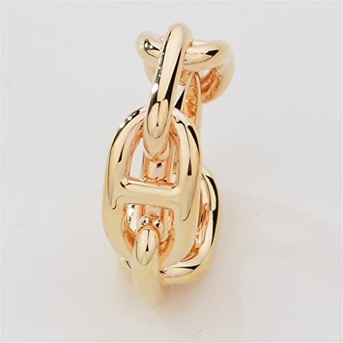 スカーフ、金属リングクリップ、 シルク スカーフ スカーフ バックル リング サイズ ヨーロッパとアメリカの純銅 本物の金電気メッキ 3H サークル (A、ワンサイズ) (Color : A, Size : One Size)のサムネイル