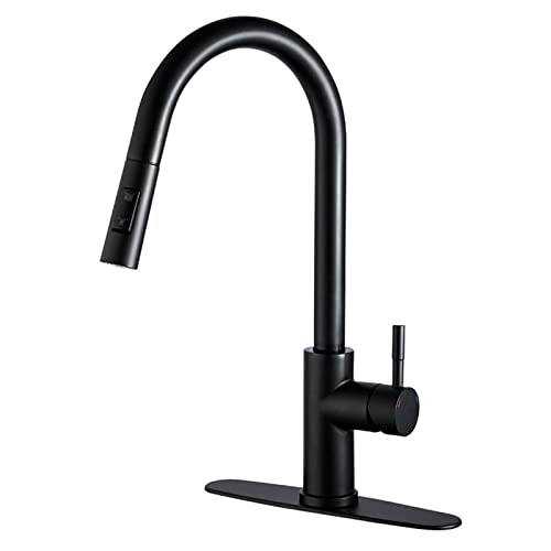 Robinet de cuisine avec pulvérisateur extractible pour îlot central et grand évier