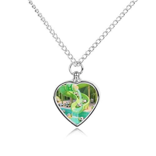 Collier urne funéraire animal cœur en acier inoxydable et son entonnoir