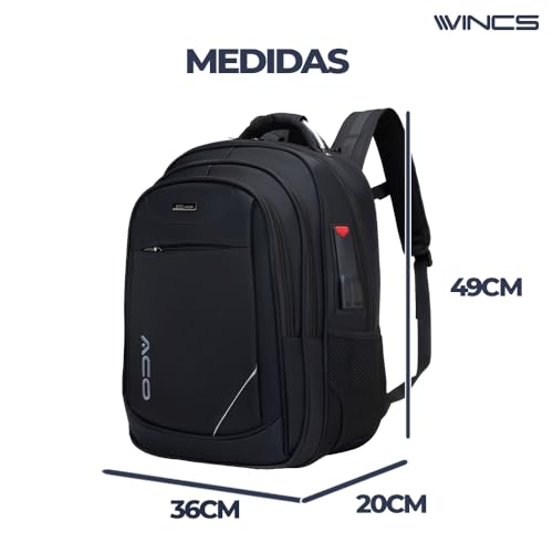 Mochila Masculina Reforçada Executiva Grande Mochila para Notebook Trabalho Viagem Escola com Cabo d