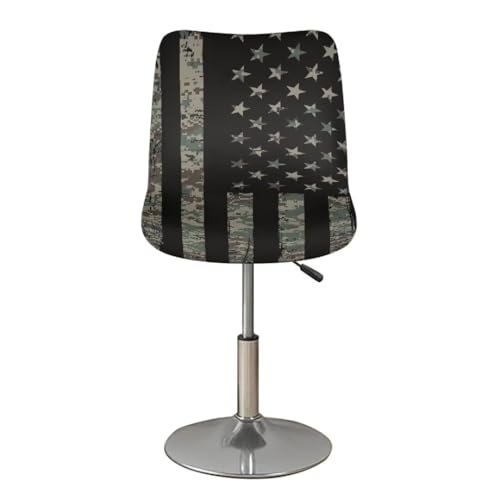 Image of American Flag Bar Chair Stool Cover 4 Pack Stretch Chair Slipcover for Counter Height Bar Stool Anti-Scratches Spills Chair Covers