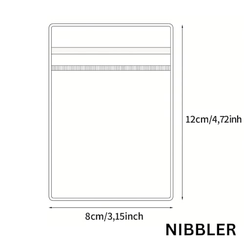 Image of Nibbler 15 Pcs Jewellery Organiser Storage Pouches Clear Zip Lock Cover for Rings, Earrings, Necklace, Transparent, Polyvinyl Chloride PVC (15 Medium)