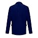 Men's Corduroy Blazer Slim Fit 2 Button Sport Coat Vintage Single Breasted Work Wear Notch Lapel Business Suit Jacket（Blue,Large