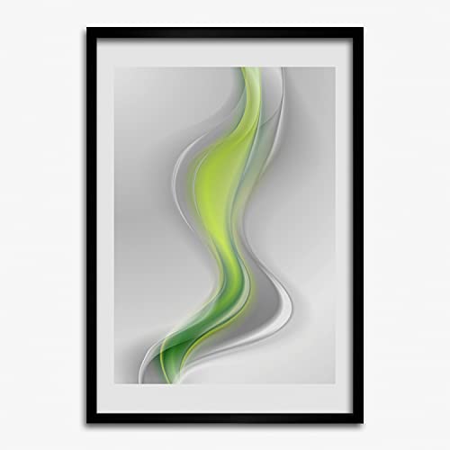 Affiche tableau moderne décoratif vagues pour masquer mur vide 50x70