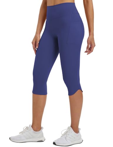 Baleaf High-Waist Capri Leggings with Pockets