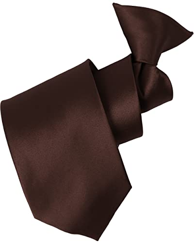 Image of boxed-gifts Clip on Ties for Men - Premium Black Solid Color Clip on Tie