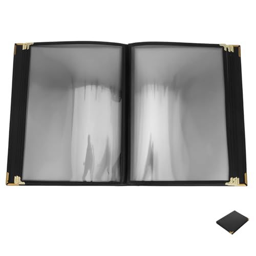 Unomor PVC Recipe Book Holder Restaurant Menu Cover Easy to Clean Versatile for Dining Environments