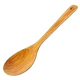 Cuchara de Madera para Cocina -Cucharas Largas Madera,Adaptada para mezclar preparaciones culinarias, servir sopa y preparar platos