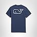 vineyard vines Men's Short Sleeve Vintage Whale Pocket T-Shirt, Blue Blazer, Medium