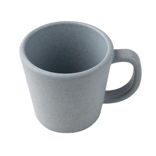 Irida Naturals Planet Friendly Mighty Coffee Mug - Microwave Safe Mugs for Hot and Cold, Coffee Cup Made with Rice Husk & Bamboo Fibers, Natural Matte Finish Mug Set, Set 1, 400 ML (Sky Blue)