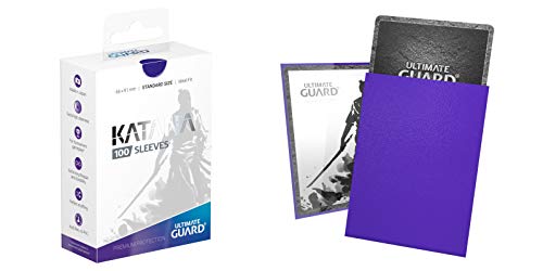 Ultimate Guard Matte Blue Katana Sleeves Standard Size Standard