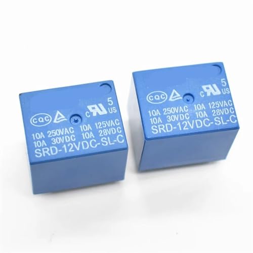 Relais de puissance 12V DC SRD-12VDC-SL-C PCB type mini commutateur électromécanique