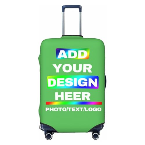 Custom Luggage Cover Customized Elastic Washable Anti-Scratch Suitcase Cover For Travel Business Design Your Name Photo Text LOGO Personalized Suitcase Covers For Luggage