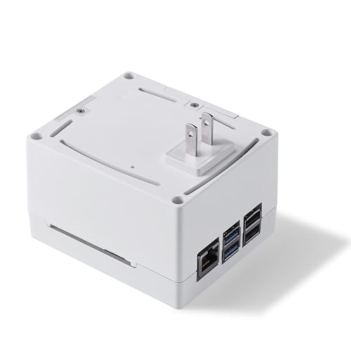 Vilros Raspberry Pi Plug \'n\' Pi - Case and Power Supply All-in-One Solution (Pi 4, White)