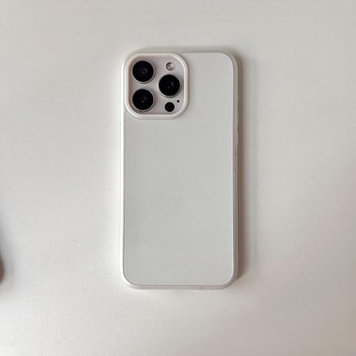 Coque silicone mat iPhone 16 Pro Max blanche fine unie
