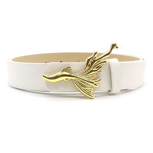 Fashion Fish Buckle Belt for Adult Unisex Casual Wear Belt for Jeans Pants Eye Catching Waistband Women Accessories